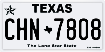 TX license plate CHN7808