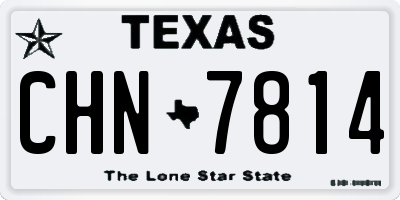 TX license plate CHN7814