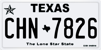 TX license plate CHN7826