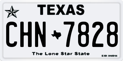 TX license plate CHN7828