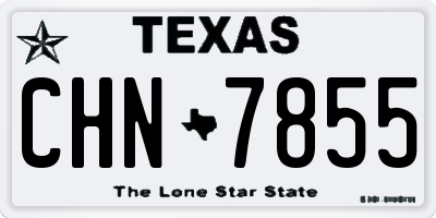 TX license plate CHN7855