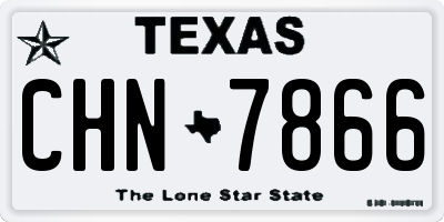 TX license plate CHN7866