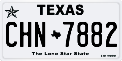 TX license plate CHN7882