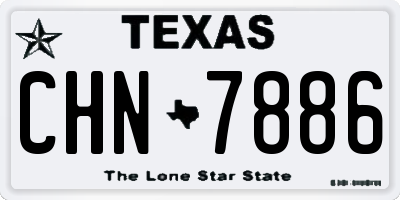 TX license plate CHN7886