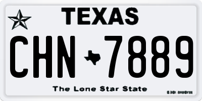 TX license plate CHN7889