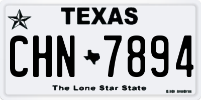 TX license plate CHN7894