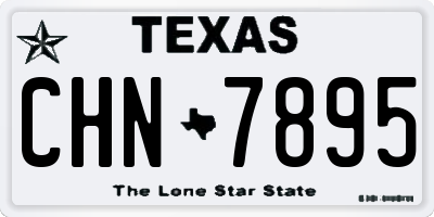 TX license plate CHN7895