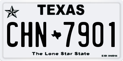 TX license plate CHN7901
