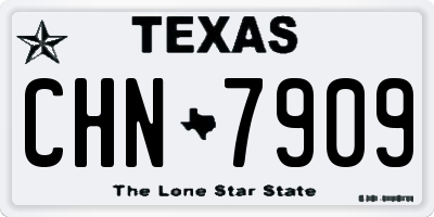 TX license plate CHN7909