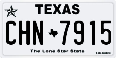 TX license plate CHN7915
