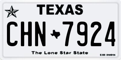 TX license plate CHN7924