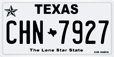 TX license plate CHN7927
