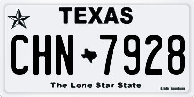 TX license plate CHN7928