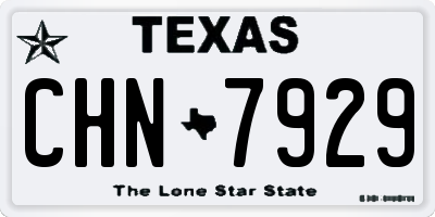 TX license plate CHN7929
