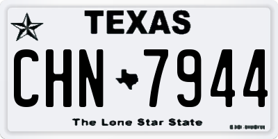 TX license plate CHN7944