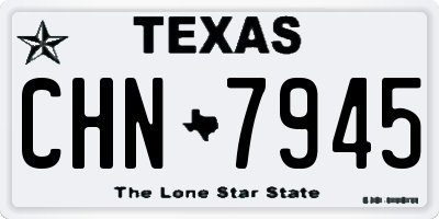 TX license plate CHN7945