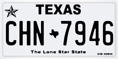 TX license plate CHN7946