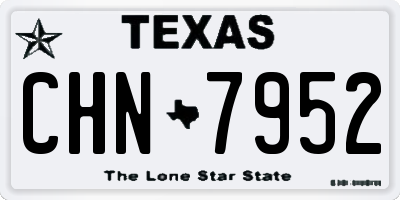 TX license plate CHN7952