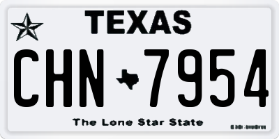 TX license plate CHN7954