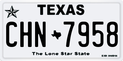 TX license plate CHN7958