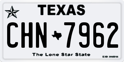 TX license plate CHN7962