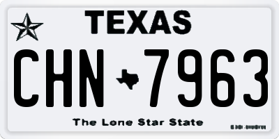 TX license plate CHN7963
