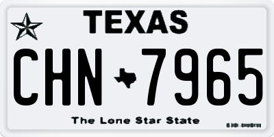 TX license plate CHN7965