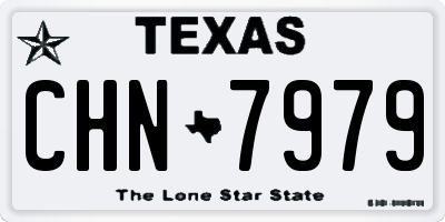 TX license plate CHN7979