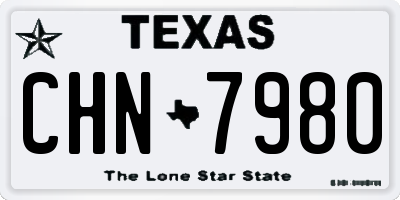TX license plate CHN7980
