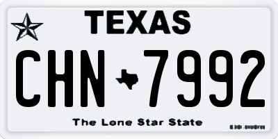 TX license plate CHN7992