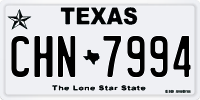 TX license plate CHN7994