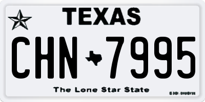 TX license plate CHN7995