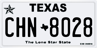 TX license plate CHN8028