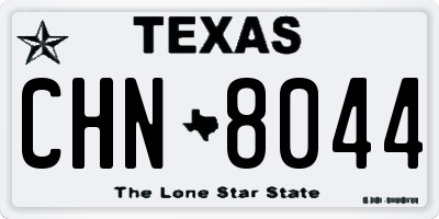 TX license plate CHN8044