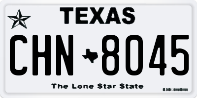 TX license plate CHN8045