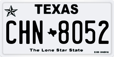 TX license plate CHN8052