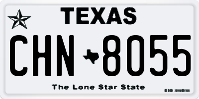 TX license plate CHN8055