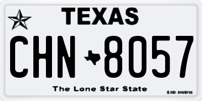 TX license plate CHN8057