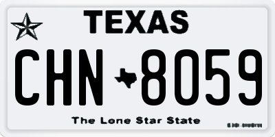TX license plate CHN8059