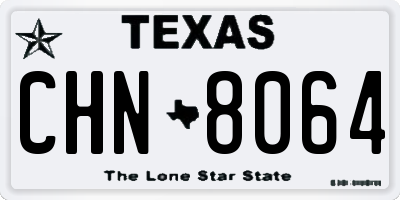 TX license plate CHN8064
