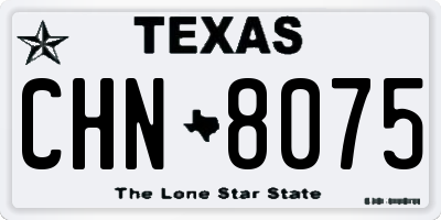 TX license plate CHN8075