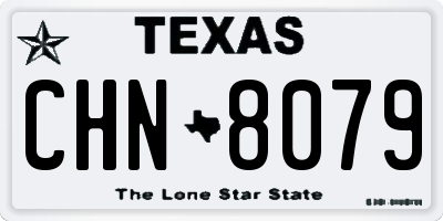 TX license plate CHN8079