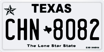 TX license plate CHN8082