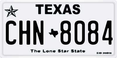 TX license plate CHN8084