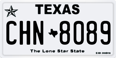TX license plate CHN8089