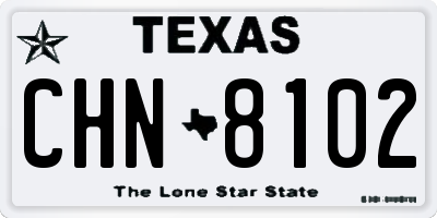 TX license plate CHN8102