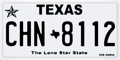 TX license plate CHN8112