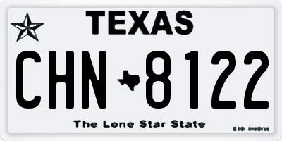 TX license plate CHN8122