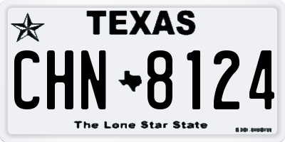 TX license plate CHN8124