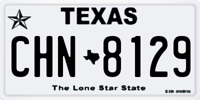 TX license plate CHN8129